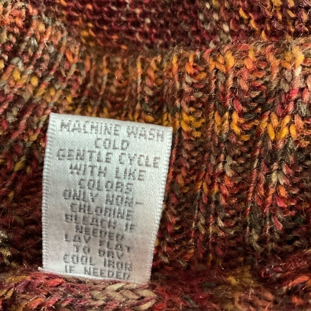 Ponsesa Open Front Cardigan in Rust Red size Medium - Picture 10 of 10